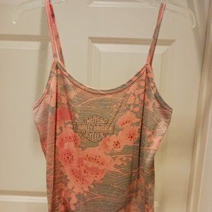 Harley-Davidson Women's Tank Top Large, Rhinestones on Front - Las Vegas